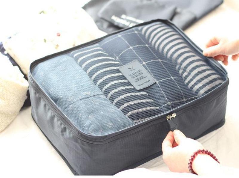 Kit Organizador de Malas para Viagens com 6 Peças